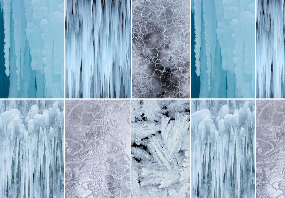 Captura de escenas y patrones de escarcha / hielo para crear resúmenes interesantes