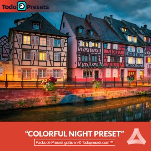 Noche colorida Preset Aurora HDR gratis