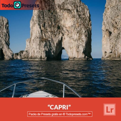 Capri predefinido de Lightroom gratis