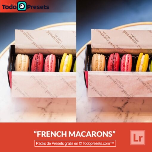 Macarons franceses Presets de Lightroom gratis